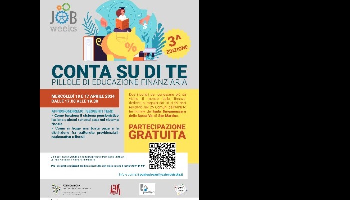 Conta su di te 2024: Pillole di educazione finanziaria