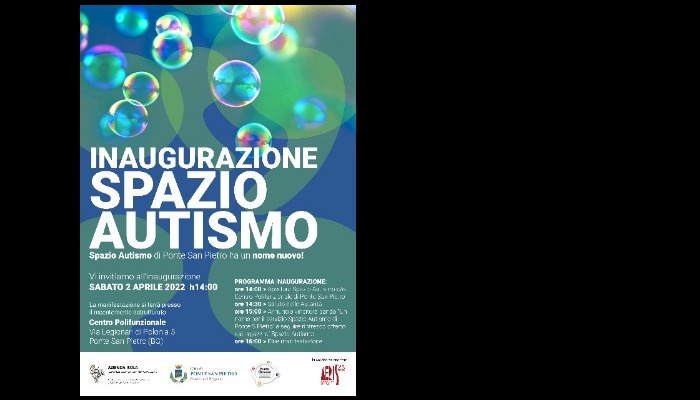 Inaugurazione Spazio Autismo di Ponte San Pietro - sabato 02 Aprile 2022 - dalle ore 14 alle ore 16