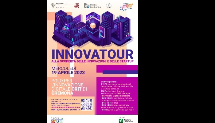 #Workhub organizza mercoledì 19 aprile 2023 la visita presso il Polo per L'innovazione Digitale CRIT di Cremona
