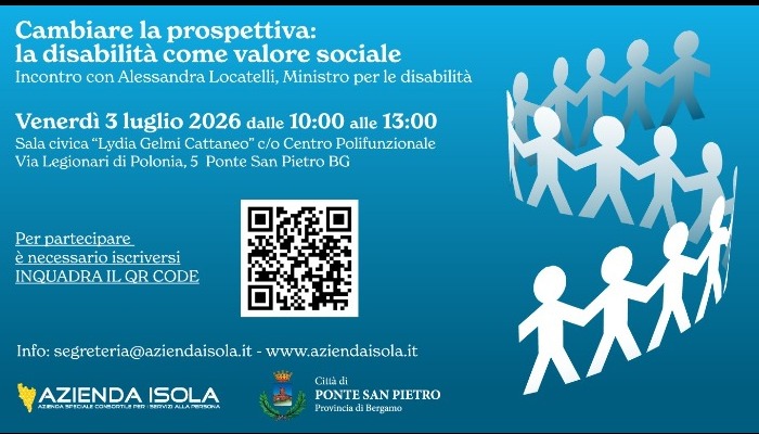 immagine di Cambiare la prospettiva: la disabilità come valore sociale - Incontro con Alessandra Locatelli, Ministro per le disabilità