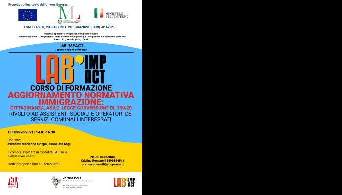 Progetto LAB'IMPACT - percorso formativo Ambito Isola Bergamasca e Bassa Val San Martino