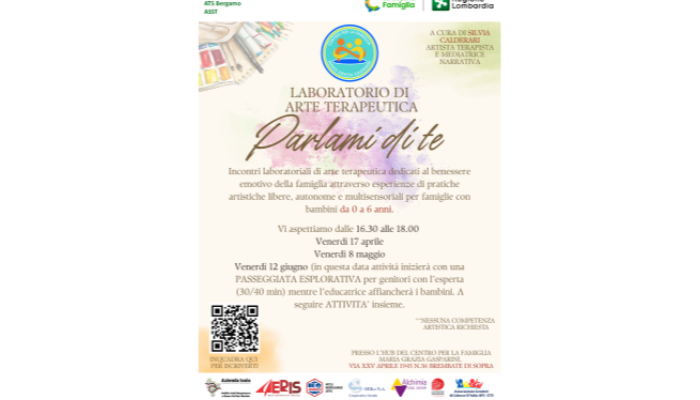 immagine di Parlami di te: Un Laboratorio di Arte Terapeutica per Tutta la Famiglia