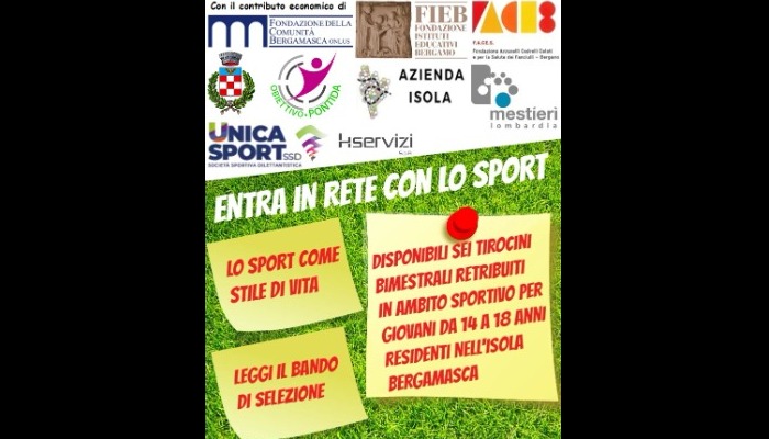 Bando Entra in rete con lo sport