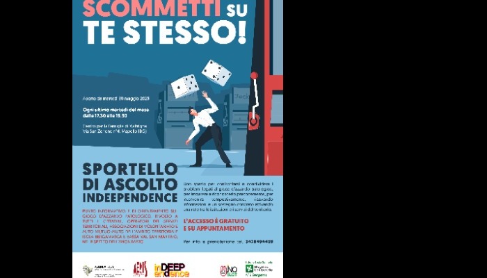Sportello di ascolto Indeependence per il contrasto al Gioco d'Azzardo Patologico