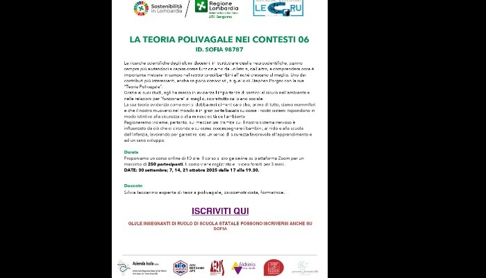 LA TEORIA POLIVAGALE NEI CONTESTI 06  - PIATTAFORMA SOFIA ID 98787